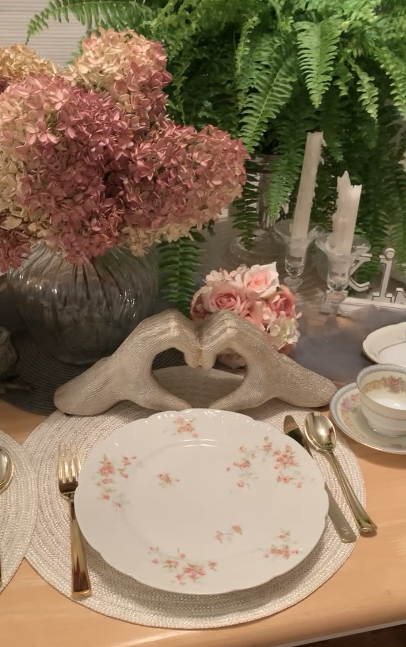 Romantic Picnic Table Setting